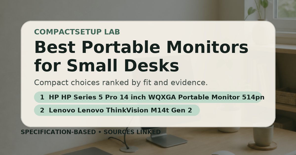 Best Portable Monitors for Small Desks