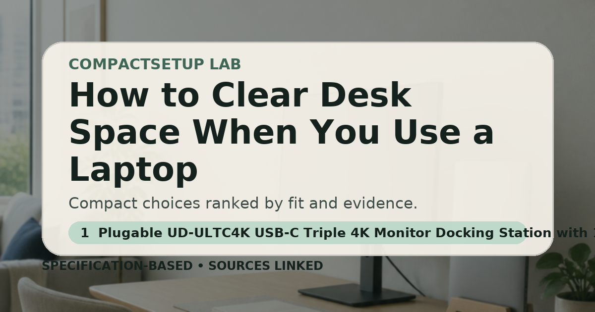 How to Clear Desk Space When You Use a Laptop